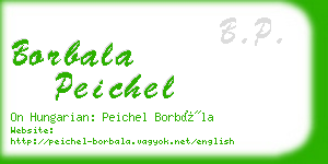 borbala peichel business card
